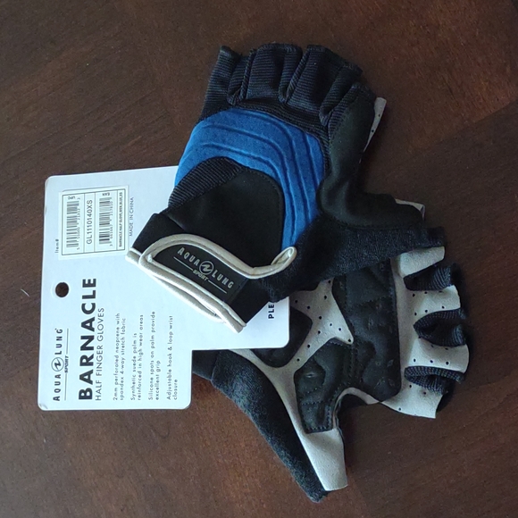 Barnacle half finger gloves Aqua Lung Sport Men's XS  NWT - Picture 5 of 8